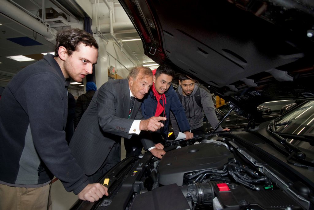 Village Automotive Group Founder Ray Ciccolo with BFIT Students