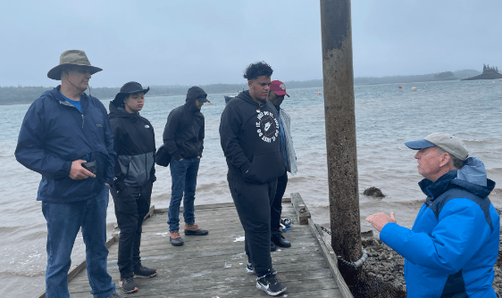 Electrical Engineering Students on Maine trip